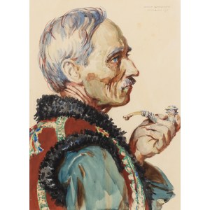 Henryk Uziembło (1879 Myślachowice - 1949 Kraków), Góral, 1937 r.