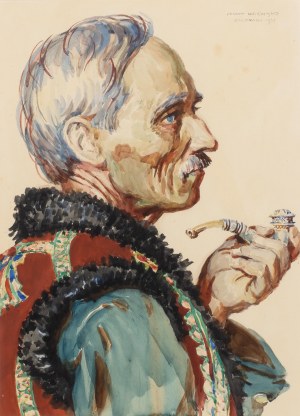 Henryk Uziembło (1879 Myślachowice - 1949 Kraków), Góral, 1937 r.