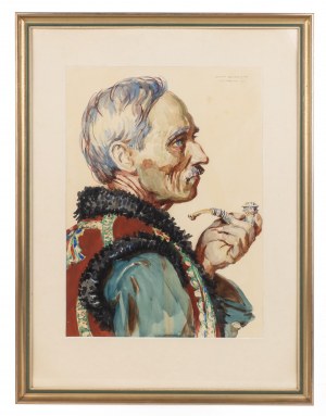 Henryk Uziembło (1879 Myślachowice - 1949 Kraków), Góral, 1937 r.