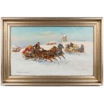 Czesław Wasilewski (1875 Varsovie - 1947 Łódź), Promenade en carriole