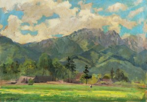 Stanisław Gałek (1876 Mokrzyska - 1961 Zakopane), Widok na Giewont