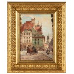 Wladyslaw Chmielinski (1911 Warsaw - 1979 there), View from the Old Market to Swietojanska Street
