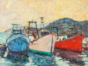 Franciszek Kmita (1926-2013), Okręty w Peniscola Puerto, 1982 r.