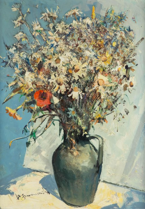 Henryk Baranowski (1932 Starogard Gdański - 2005 Gdynia), Kwiaty polne, 1974 r.