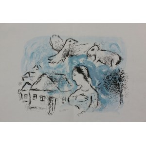 Marc Chagall (1887-1985), Wioska (Derri&egrave;re le Mirroir no 225, 1977, Mourlot #917)