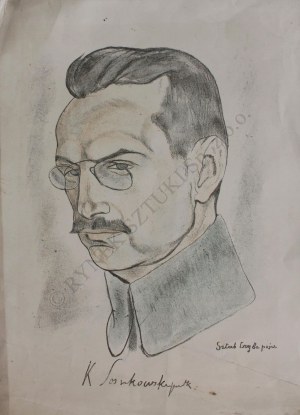 Leopold Gottlieb (1879-1934), Portret Kazimierza Sosnkowskiego(z teki „Legiony Polskie“, 1916-36)