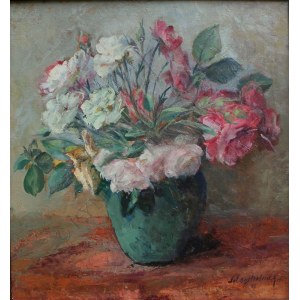 Jules Oosterlinck (1900-1969), Kwiaty w wazonie (1946)