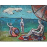 Roman Sielski (1903-1990), Na plaży