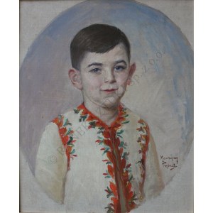 Maurycy Trębacz (1861-1941), Portret chłopca