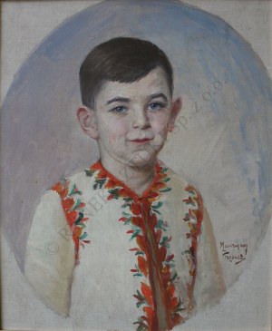 Maurycy Trębacz (1861-1941), Portret chłopca
