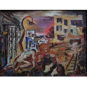 Mosze Waldman (1911-1996), Ghetto (1947)