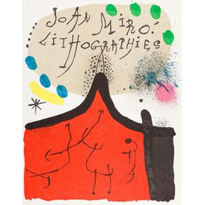 Joan Miró (1893 - 1983 ), L`Astre bleu. Litografia, 1972