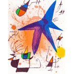 Joan Miró (1893 - 1983 ), Composition I. L`Astre bleu. Lithograph I, 1972