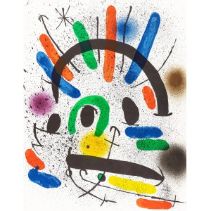 Joan Miró (1893 - 1983 ), Kompozycja II. L`Astre bleu. Litografia I, 1972