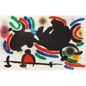 Joan Miró (1893 - 1983 ), Kompozycja IV. L`Astre bleu. Litografia I, 1972