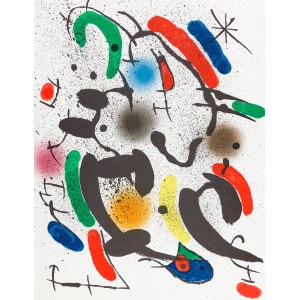 Joan Miró (1893 - 1983 ), Kompozycja VI. L`Astre bleu. Litografia I, 1972