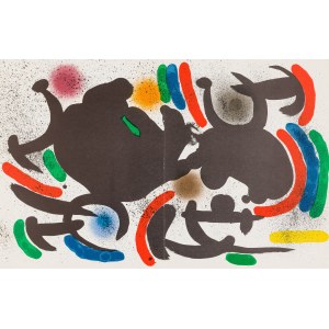 Joan Miró (1893 - 1983 ), Kompozycja VII. L`Astre bleu. Litografia I, 1972