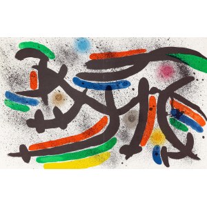 Joan Miró (1893 - 1983 ), Kompozycja IX. L`Astre bleu. Litografia I, 1972