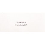 Joan Miró (1893 - 1983 ), Kompozycja X. L`Astre bleu. Litografia I, 1972
