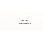 Joan Miró (1893 - 1983 ), Kompozice XI. L`Astre bleu. Litografie I, 1972