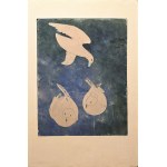 Józef Hecht (1891-1951), Mouettes sur fond bleu