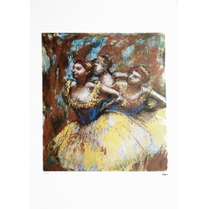 Edgar Degas (1834 - 1917), Three Dancers (Yellow Skirts, Blue Blouses)
