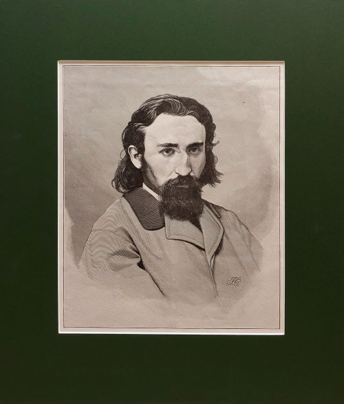 Florian Cynk (1838 - 1912), Portret Jana Matejki (rytował Józef Holewiński)