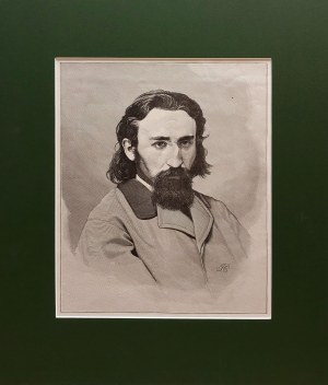 Florian Cynk (1838 - 1912), Portret Jana Matejki (rytował Józef Holewiński)