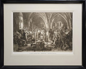 Jan Matejko (1838-1893), W Łęczycy Pierwszy Sejm - Spisanie Praw - Ukrócenie Rozbojów