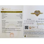 2.08 GRAMS YELLOW GOLD RING WITH DIAMONDS - A166