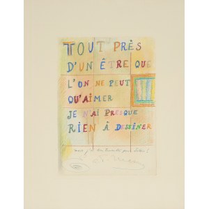 ÉDOUARD LÉON THÉODORE MESENS, Tout près d'un être que l'on ne peut qu'aimer Je n'ai presque rien 