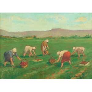 ANACLETO MARGOTTI, Contadine al lavoro, ANACLETO MARGOTTI, Contadine al lavoro