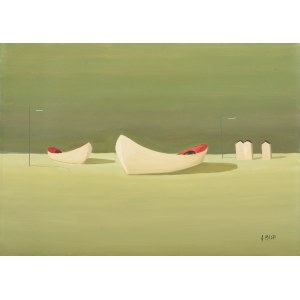 ANTENORE MAGRI, Bateaux en attente, ANTENORE MAGRI, Bateaux en attente