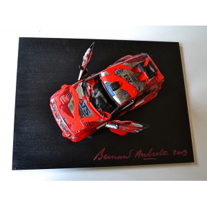 BERNARD AUBERTIN, Automobile bruciata, BERNARD AUBERTIN, Automobile bruciata