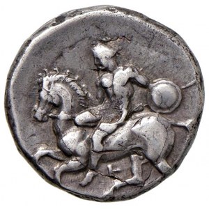 CALABRIA Taranto Statere (circa 380-340 a.C.), Cavaliere a s...