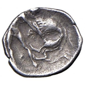 CALABRIA Taranto - Diobolo (circa 325-280) Testa elmata di A...