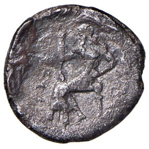 BRUTTIUM Reggio - Dracma (450-445 a.C.) Maschera di leone - ...