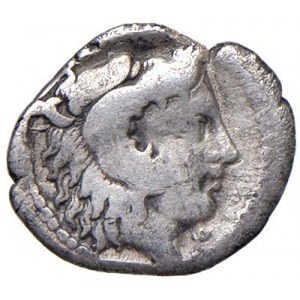 LUCANIA Heraclea - Diobolo (circa 433-330 a.C).- Testa di Er...