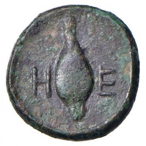 LUCANIA Metaponto (IV/III sec. a.C.) AE - Tripode - R/ Lette...