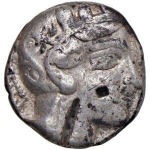 ATTICA Atene - Tetradramma (circa 479-393 a.C.) Testa elmata...