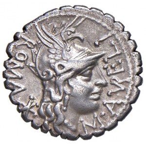Aurelia - M. Aurelius Scaurus - denár (118 pred n. l.) Hlava ...