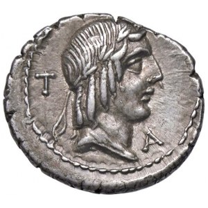 Calpurnia - L. Calpurnius Piso Frugi - Denarius (90 v. Chr.) Tes...
