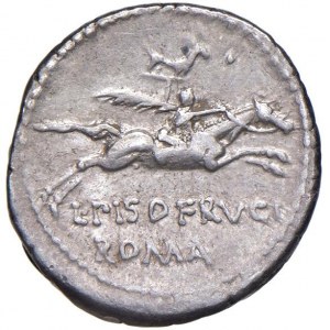 Calpurnia - L. Calpurnius Piso Frugi - Denario (90 a.C.) Tes...
