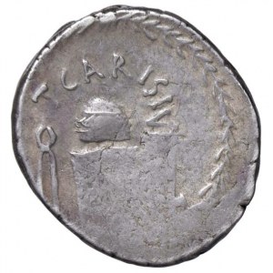 Carisia - T. Carisius - Denario (46 a.C.) Testa di Giunone M...