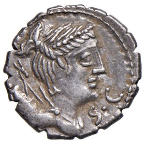 Claudia - Ti. Claudius Ti. - Denario (79 a.C.) Busto di Dian...