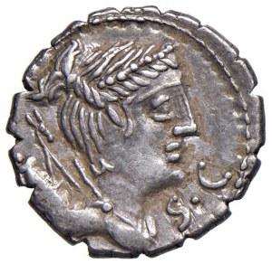 Claudia - Ti. Claudius Ti. - Denarius (79 B.C.) Bust of Dian...