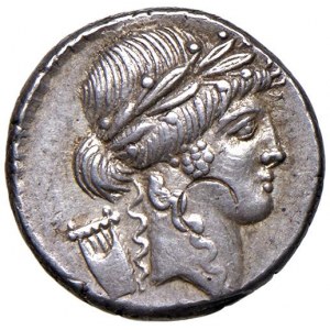 Clodia - P. Clodius M. f. Turrinus - Denario (42 a.C.) Testa...