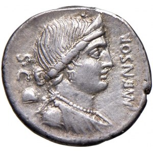 Farsuleia - L. Farsuleius Mensor - Denario (75 a.C.) Busto d...