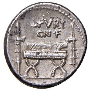 Furia - L. Furius Cn. F. Brocchus - Denario (63 a.C.) Testa ...