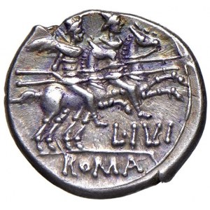 Julia - L. Iulius - Denario (141 a.C.) Testa di Roma a d. - ...